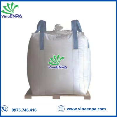 bao jumbo nắp trùm có 4 quai ở 4 góc